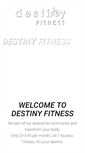 Mobile Screenshot of destinyfitness.com