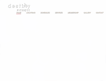 Tablet Screenshot of destinyfitness.com